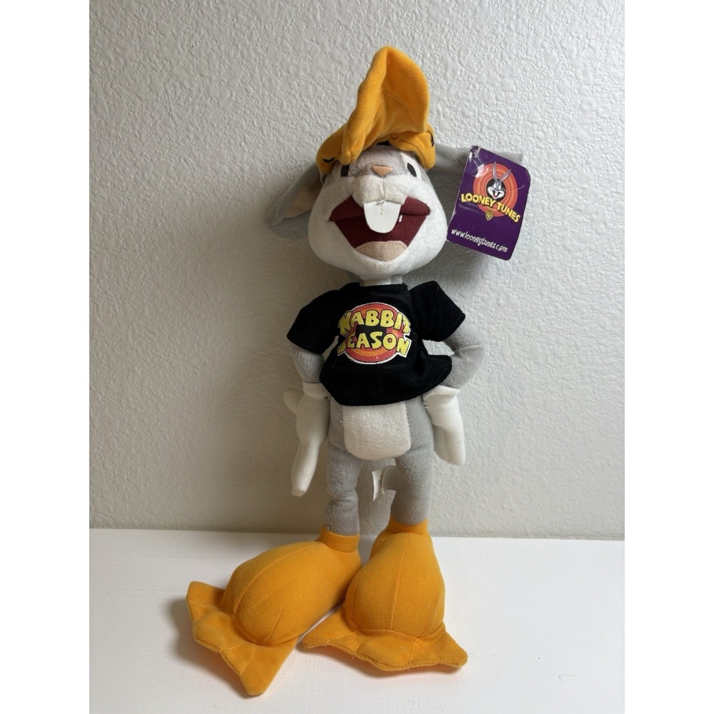 Vintage 2005 Looney Tunes Bugs Bunny Nabbit Season Plush 12"